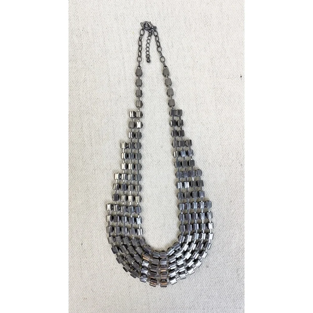 Rhinestone collar choker necklace